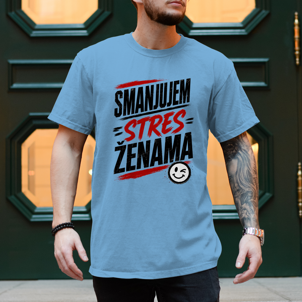 Herren T-Shirt Smanjujem stres
