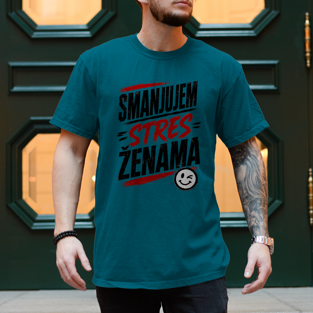 Herren T-Shirt Smanjujem stres