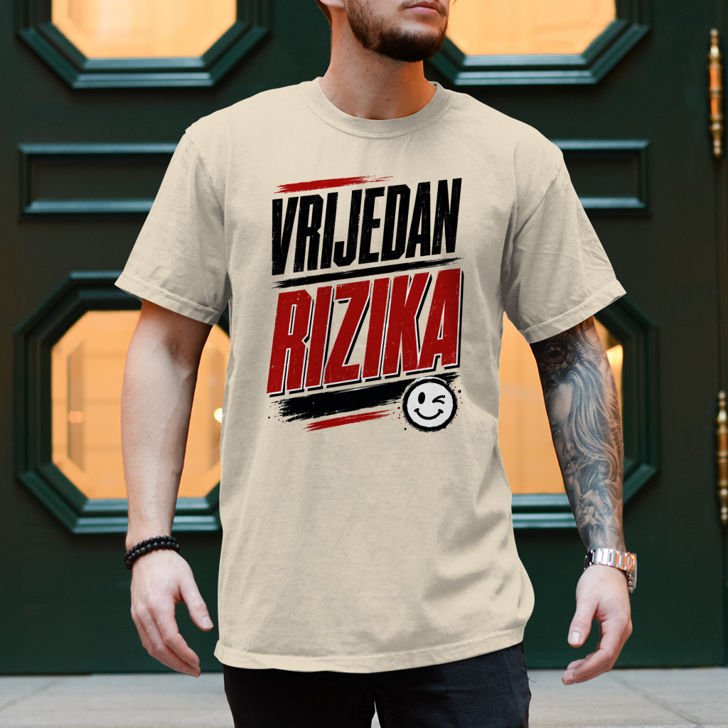 Herren T-Shirt Vrijedan rizika
