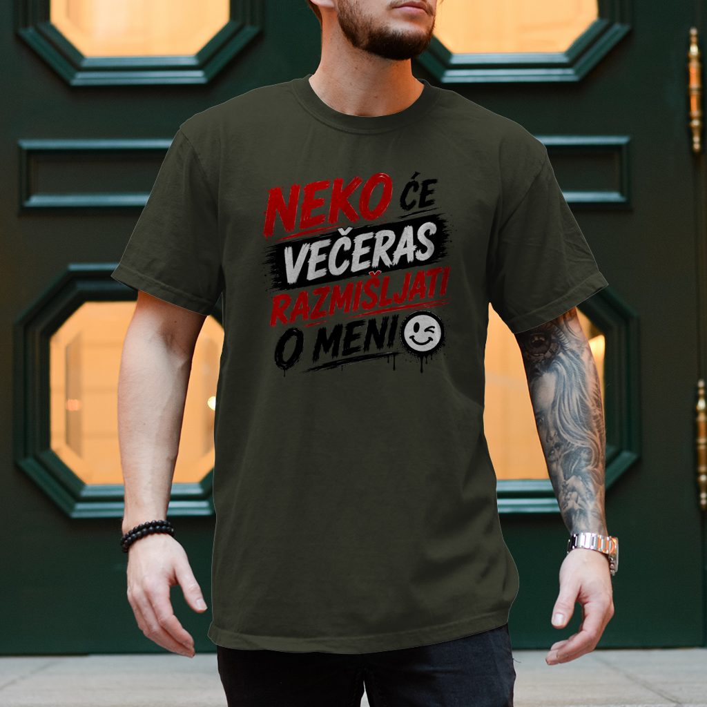 Herren T-Shirt Neko ce veceras razmisljati o meni