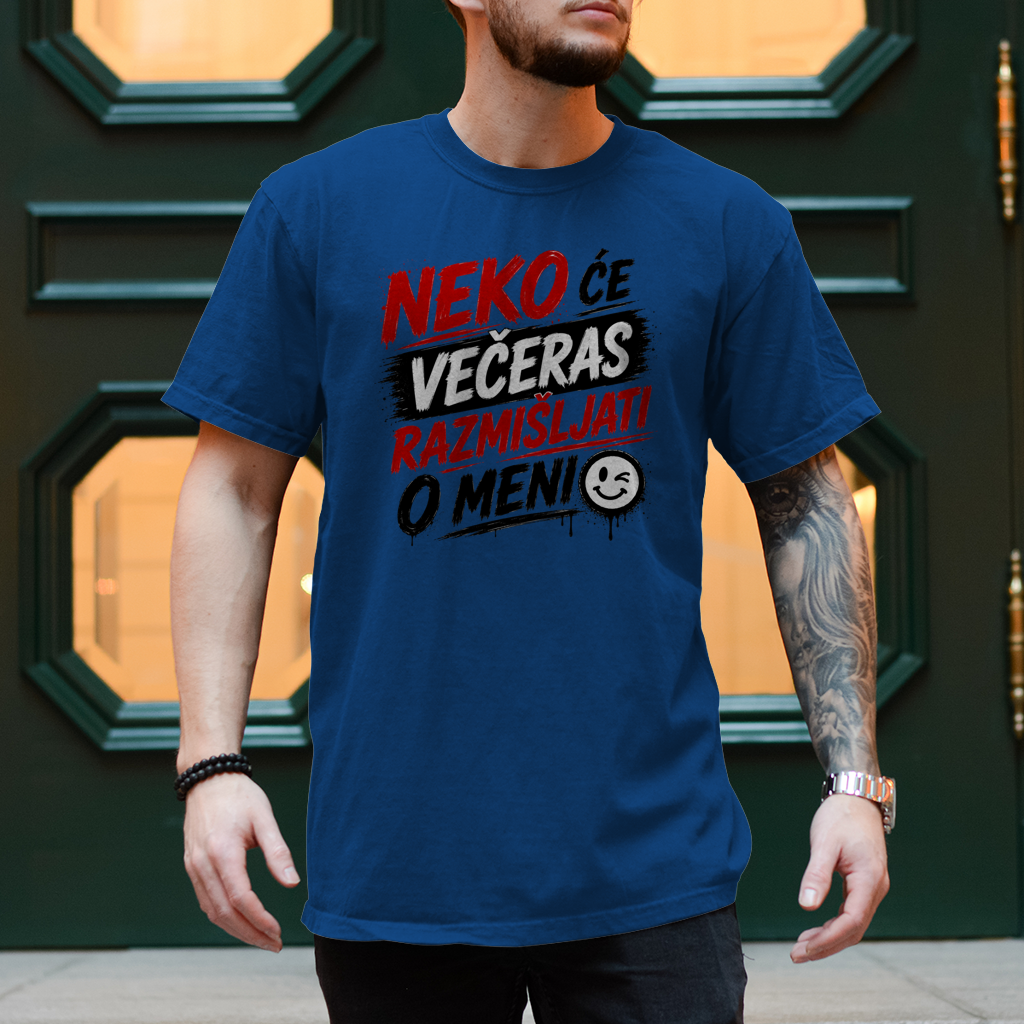 Herren T-Shirt Neko ce veceras razmisljati o meni