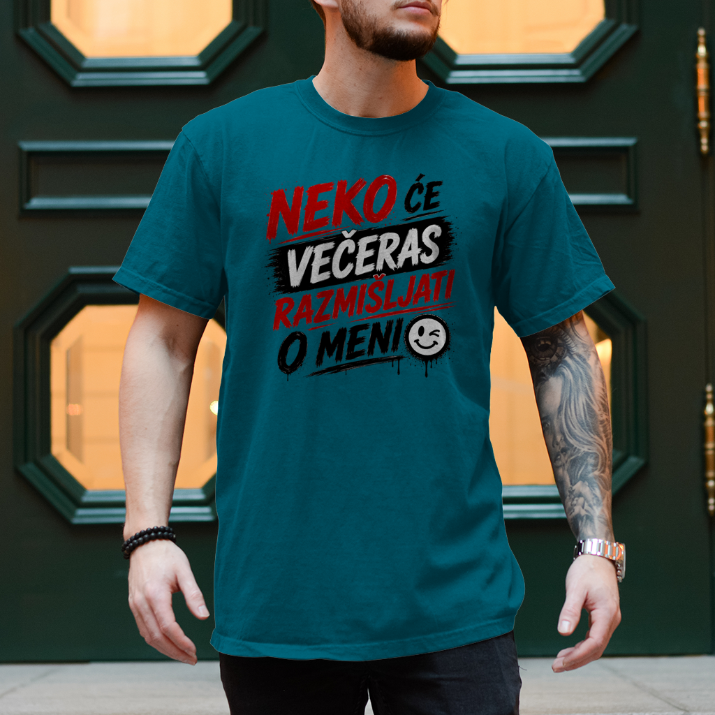 Herren T-Shirt Neko ce veceras razmisljati o meni