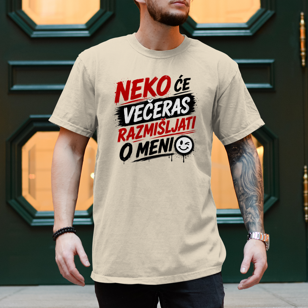 Herren T-Shirt Neko ce veceras razmisljati o meni