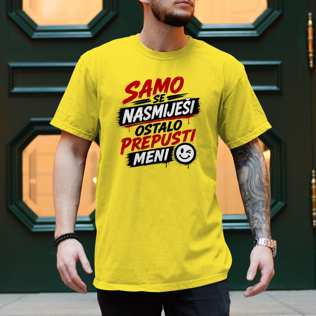 Herren T-Shirt Samo se nasmijesi