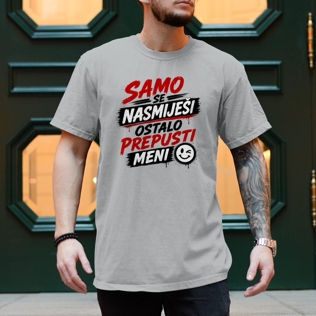 Herren T-Shirt Samo se nasmijesi