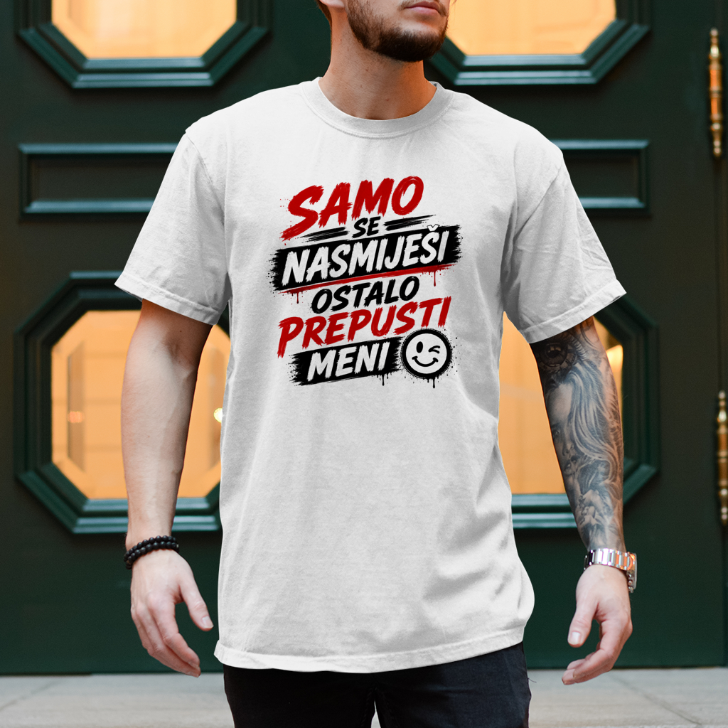 Herren T-Shirt Samo se nasmijesi