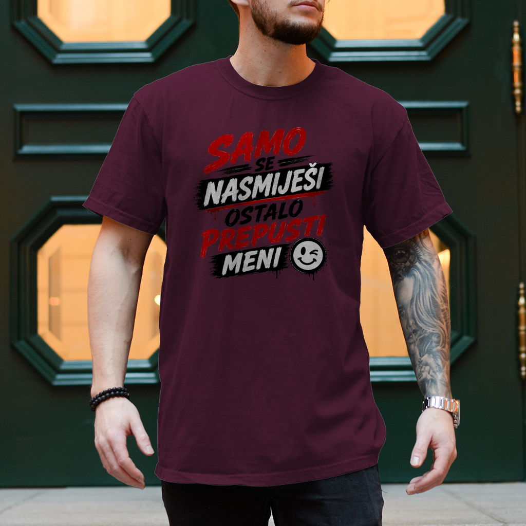 Herren T-Shirt Samo se nasmijesi