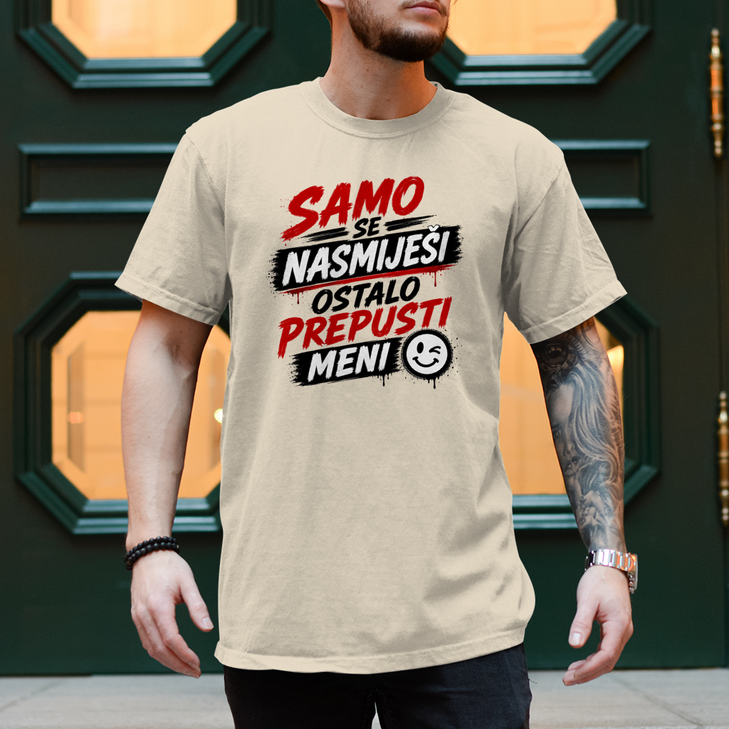 Herren T-Shirt Samo se nasmijesi