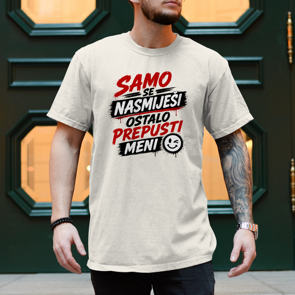 Herren T-Shirt Samo se nasmijesi