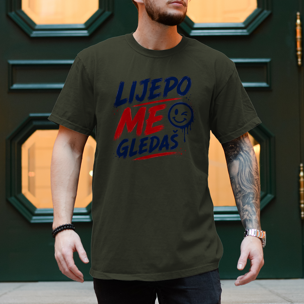 Herren T-Shirt Lijepo me gledas