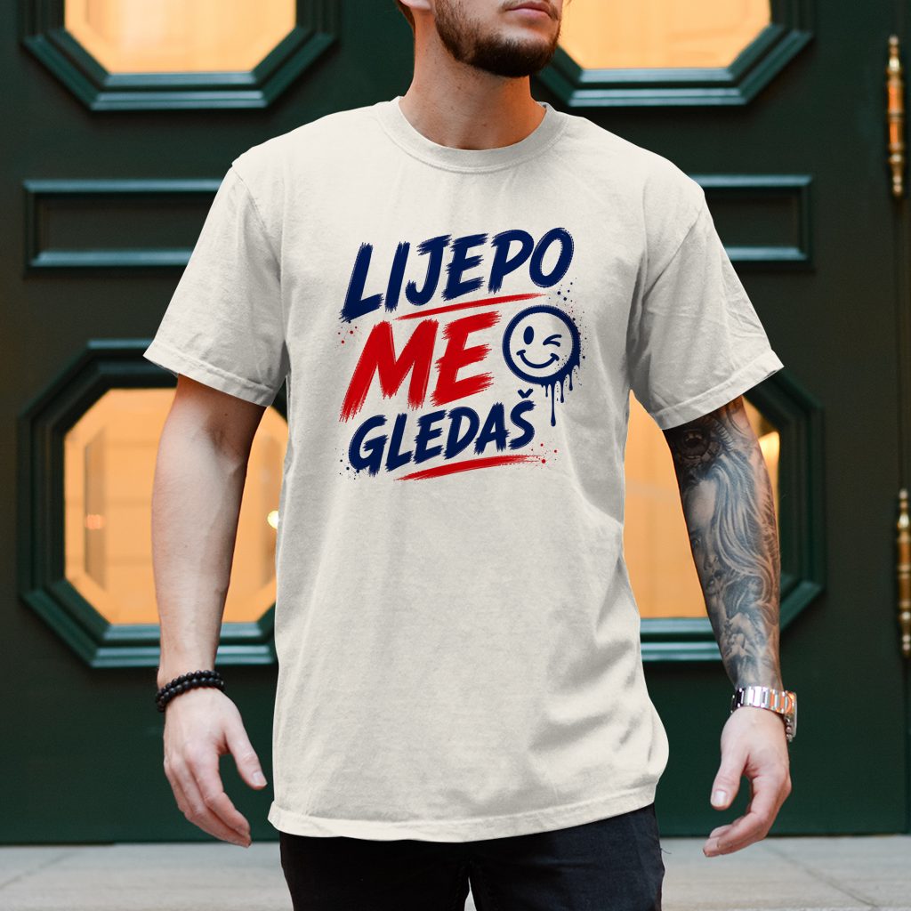 Herren T-Shirt Lijepo me gledas