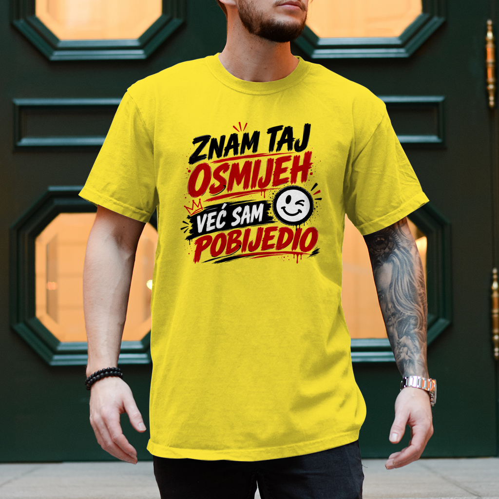 Herren T-Shirt Znam taj osmijeh
