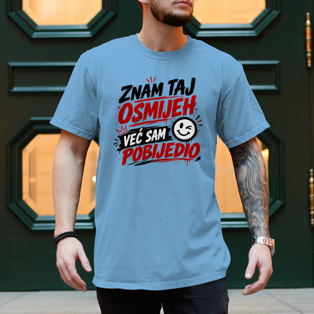 Herren T-Shirt Znam taj osmijeh