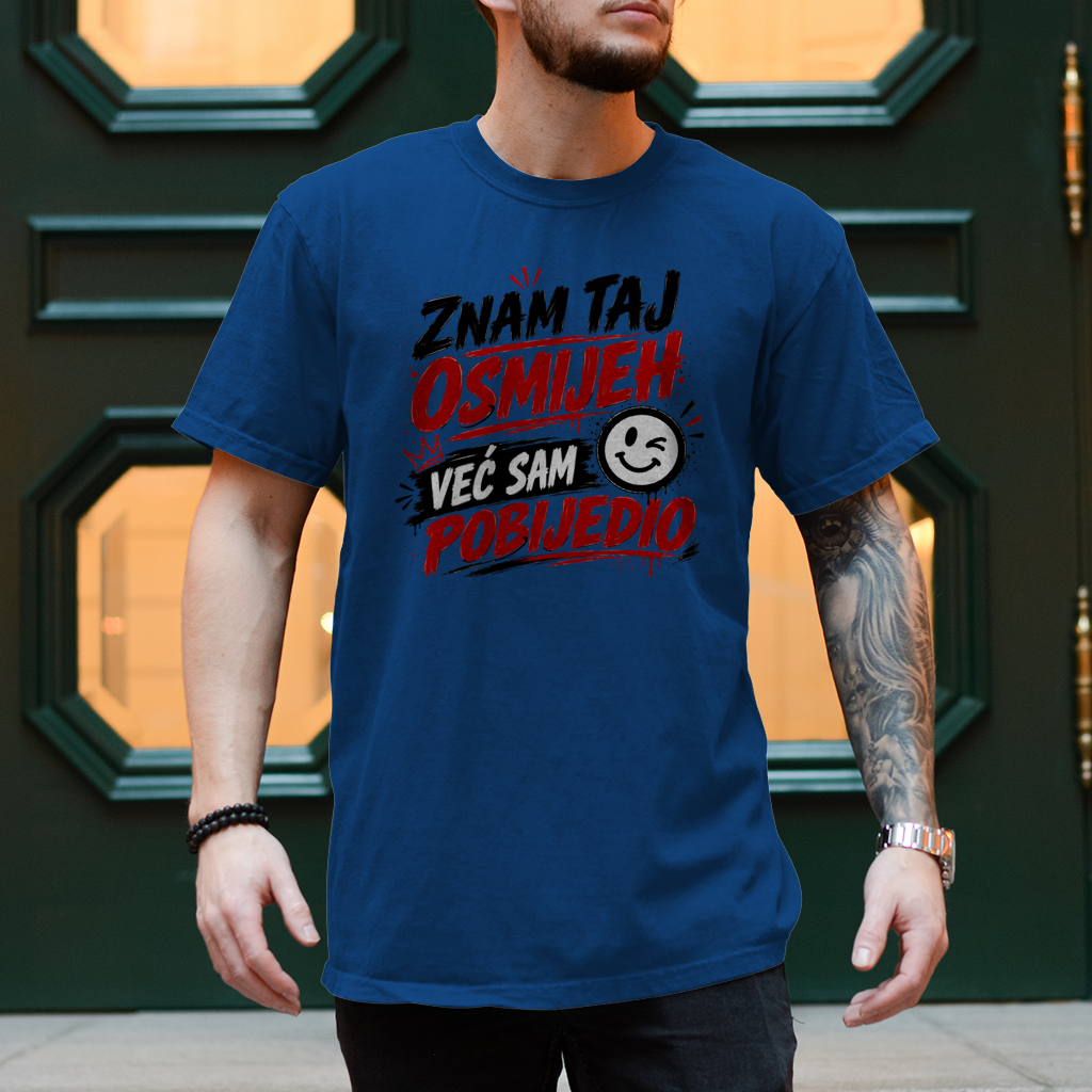 Herren T-Shirt Znam taj osmijeh