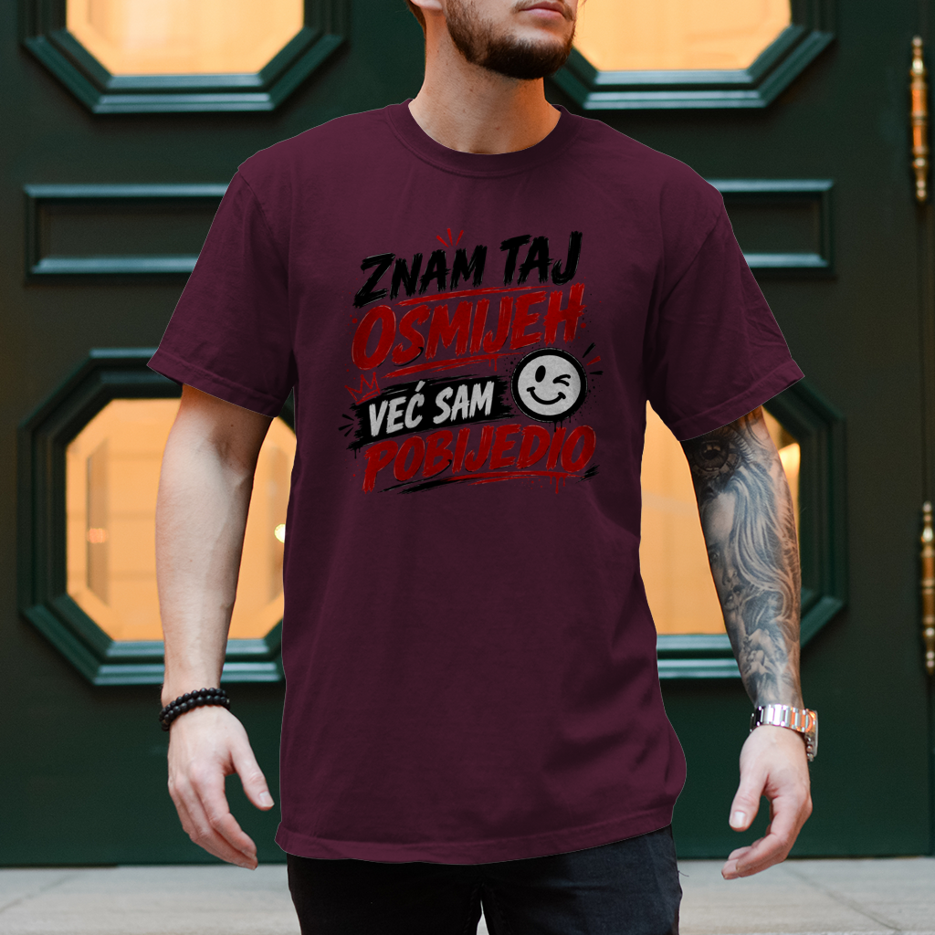 Herren T-Shirt Znam taj osmijeh