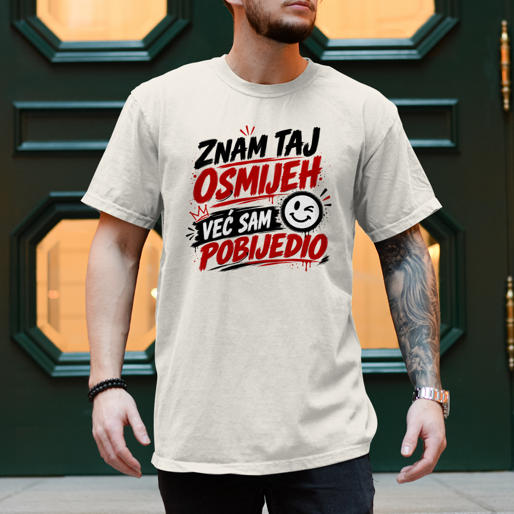 Herren T-Shirt Znam taj osmijeh