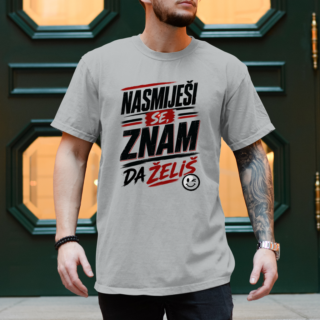 Herren T-Shirt Nasmijesi se znam da zelis