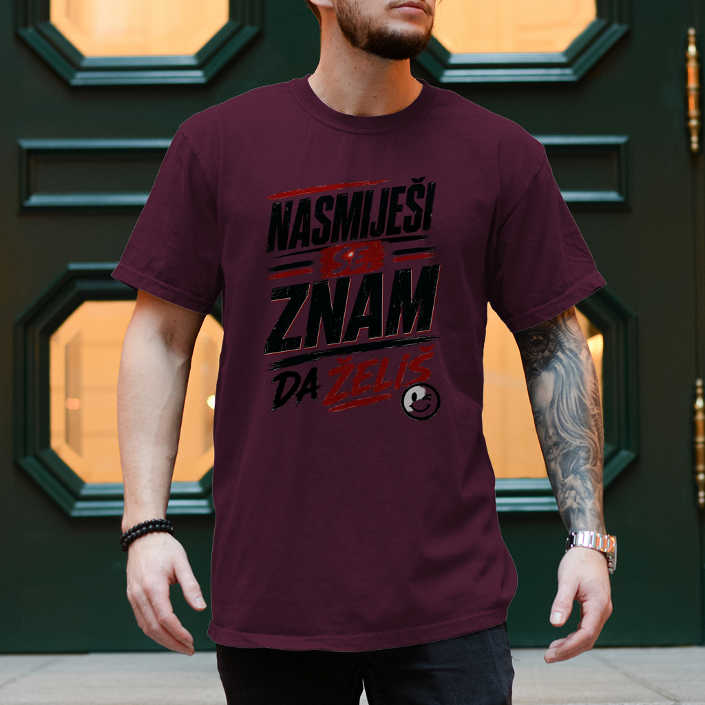 Herren T-Shirt Nasmijesi se znam da zelis
