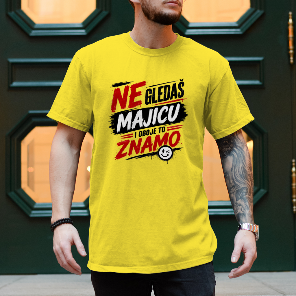 Herren T-Shirt Ne gledas majicu