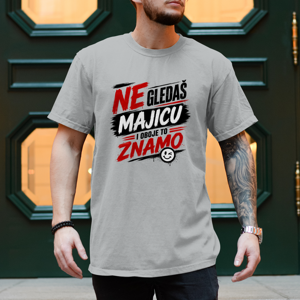 Herren T-Shirt Ne gledas majicu
