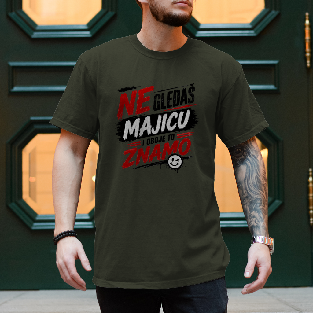 Herren T-Shirt Ne gledas majicu