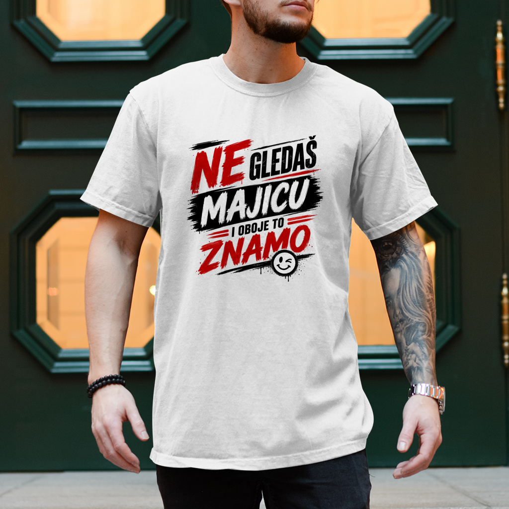 Herren T-Shirt Ne gledas majicu