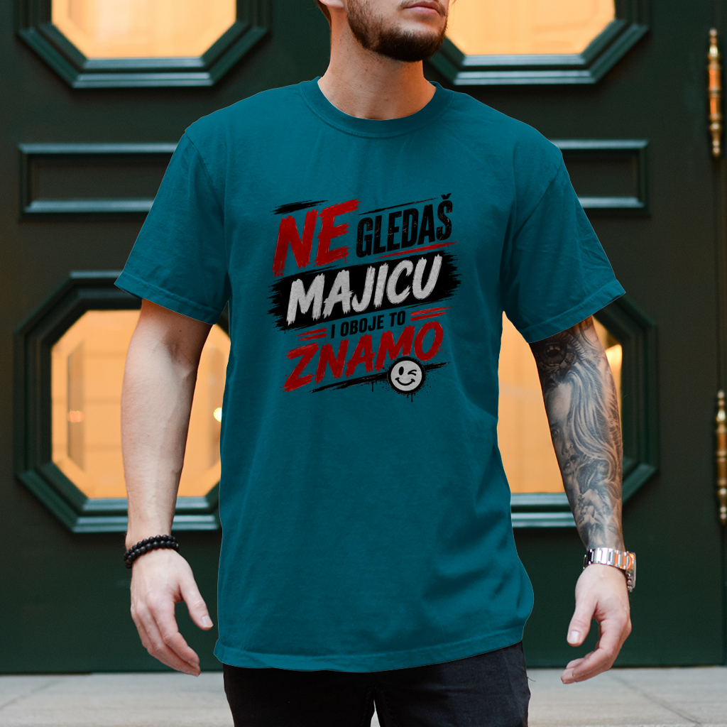 Herren T-Shirt Ne gledas majicu