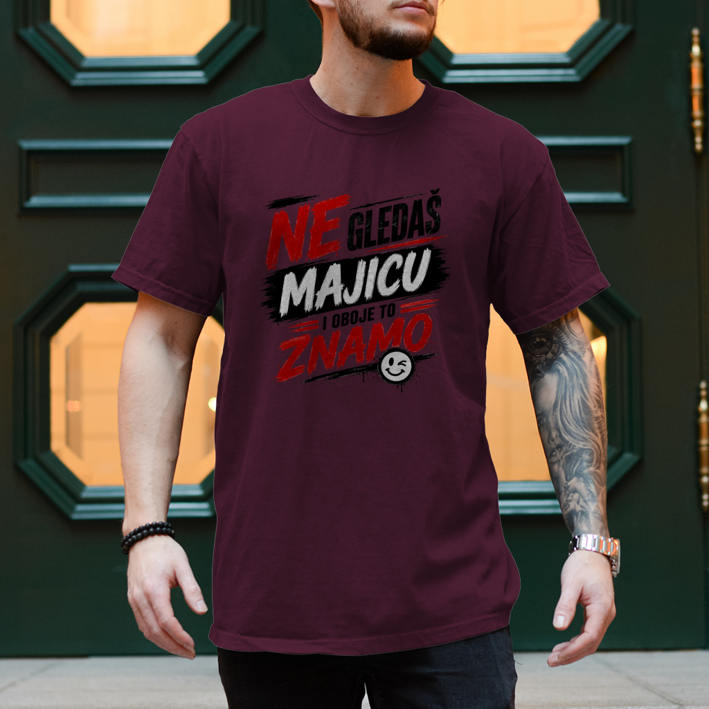Herren T-Shirt Ne gledas majicu