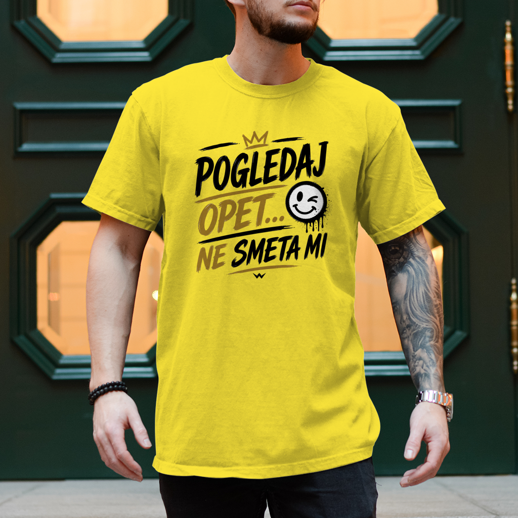 Herren T-Shirt Pogledaj opet ne smeta mi