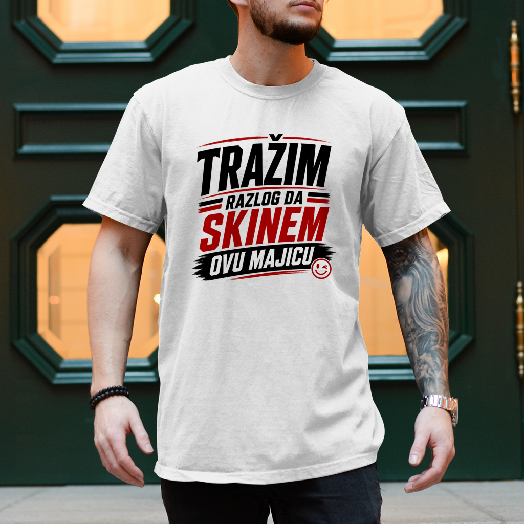 Herren T-Shirt Trazim razlog Rot