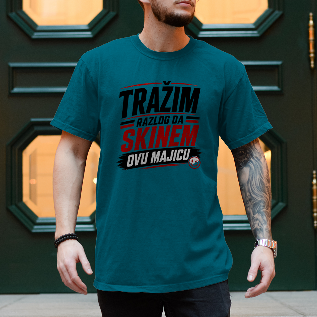 Herren T-Shirt Trazim razlog Rot