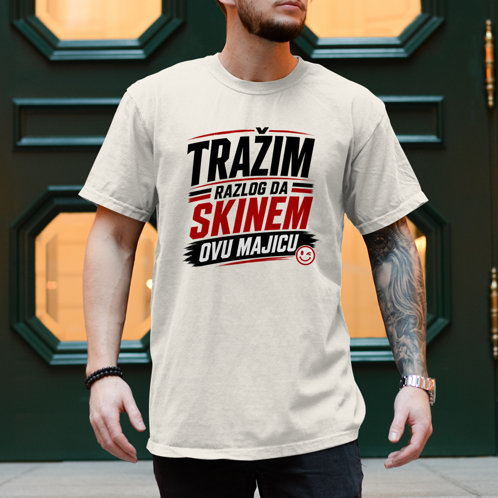 Herren T-Shirt Trazim razlog Rot