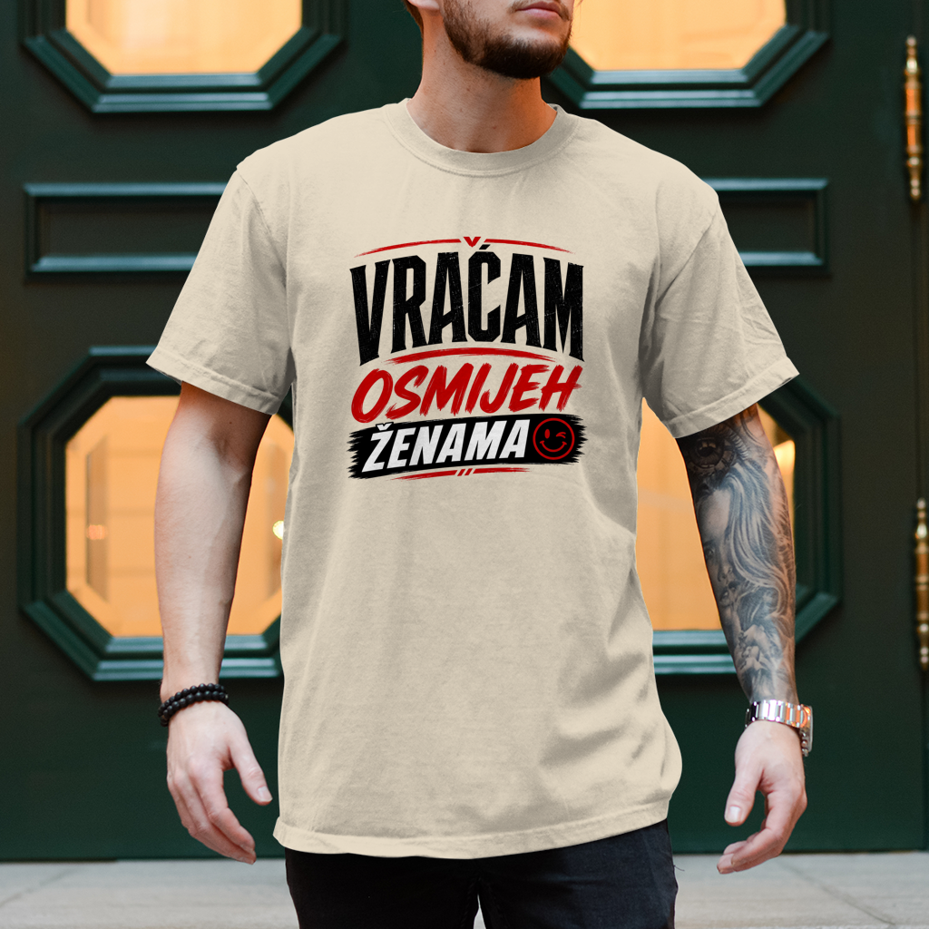 Herren T-Shirt Vracam osmijeh