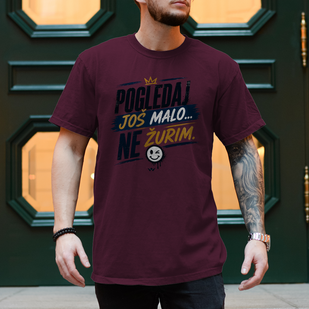 Herren T-Shirt Pogledaj jos malo