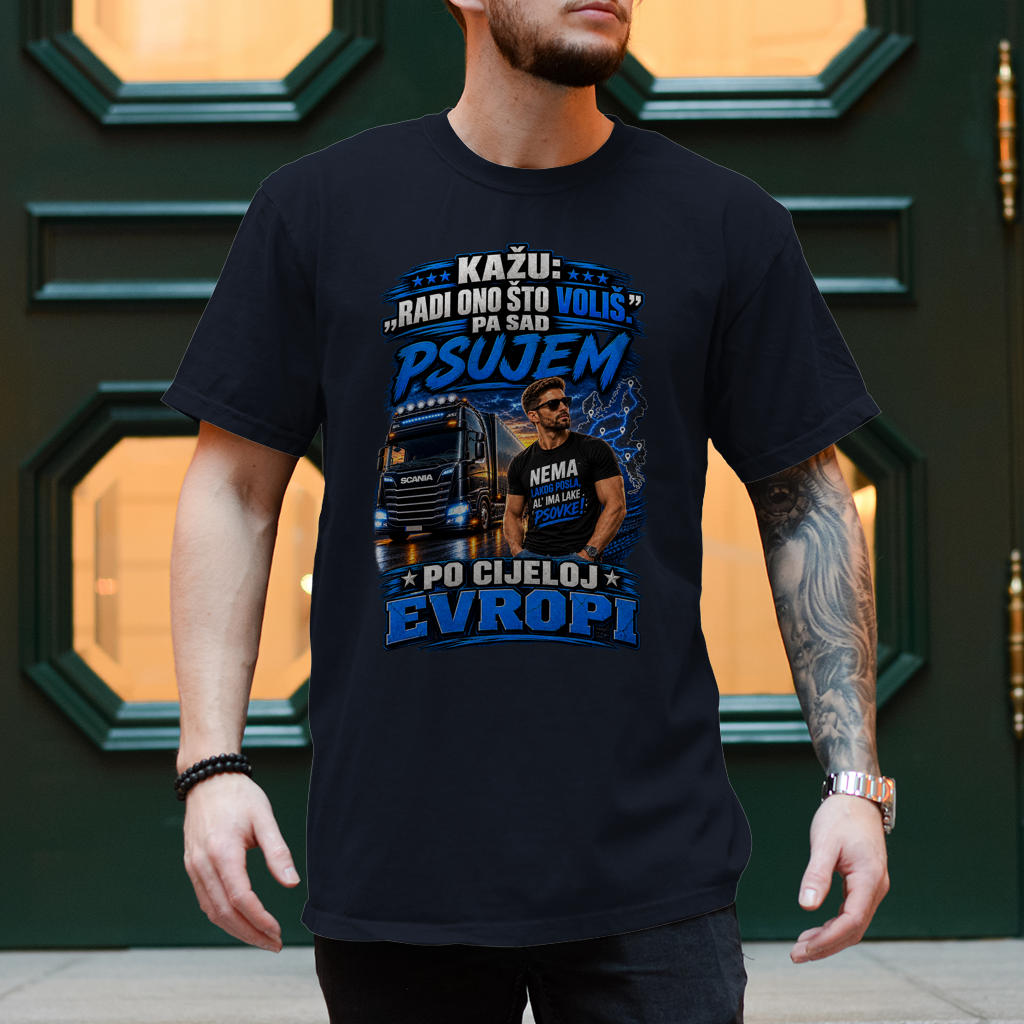 Muška majica Radim po Evropi