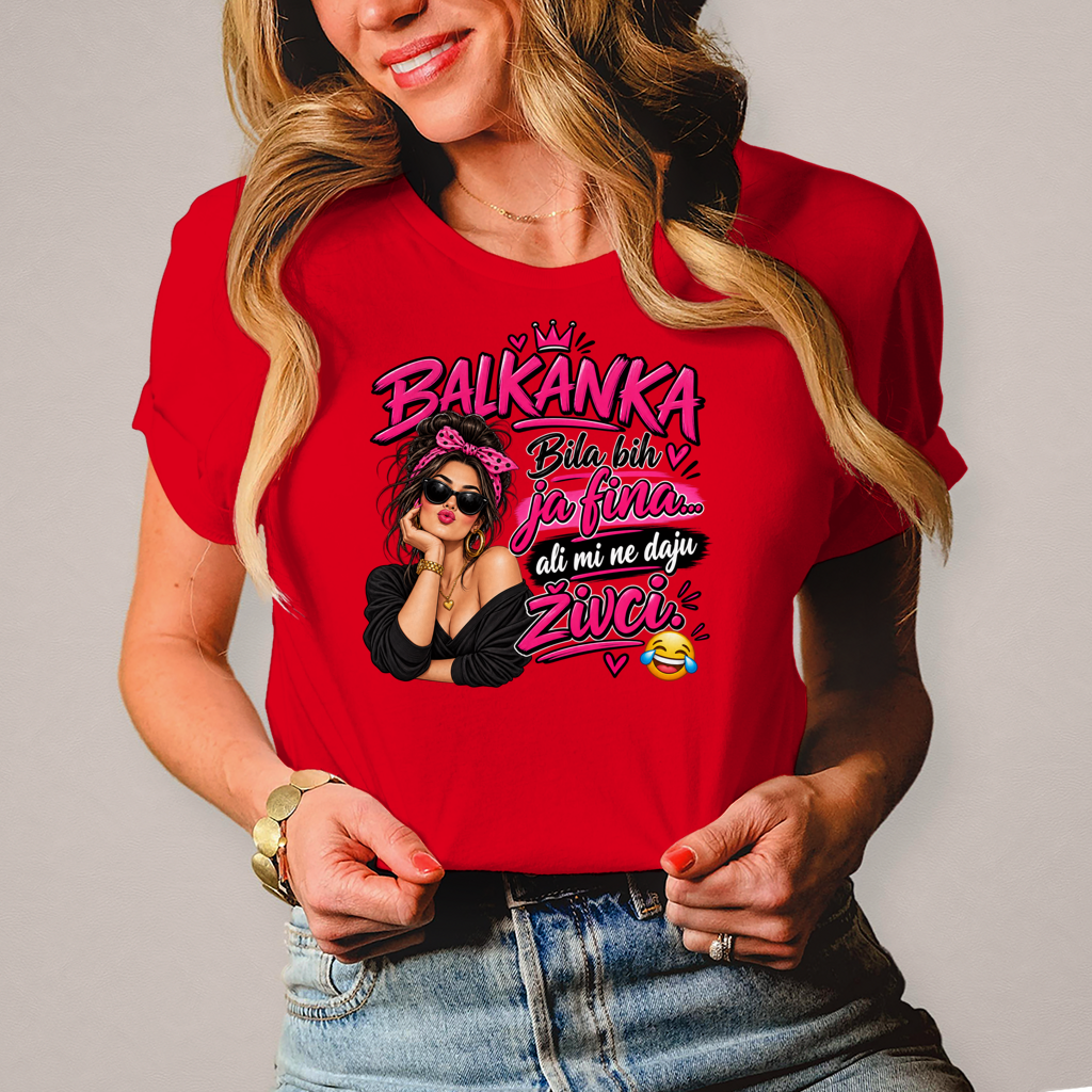 Damen T-Shirt Ne daju mi zivci