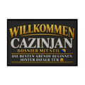 Fußmatte mit Gummirand - Cazinjan Willkommen