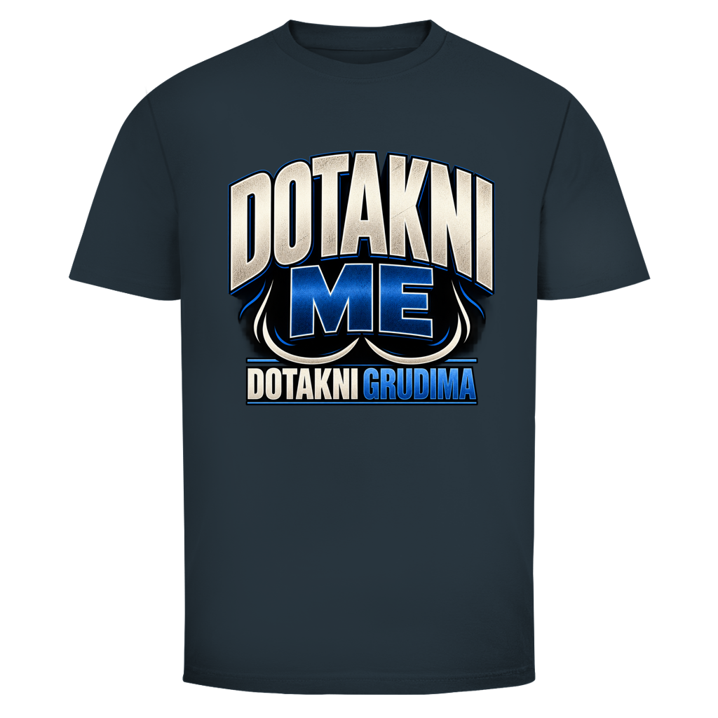 Herren T-Shirt  Mitar Mirić „Dotakni me“ - Blau design