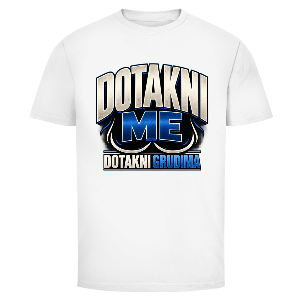 Herren T-Shirt  Mitar Mirić „Dotakni me“ - Blau design