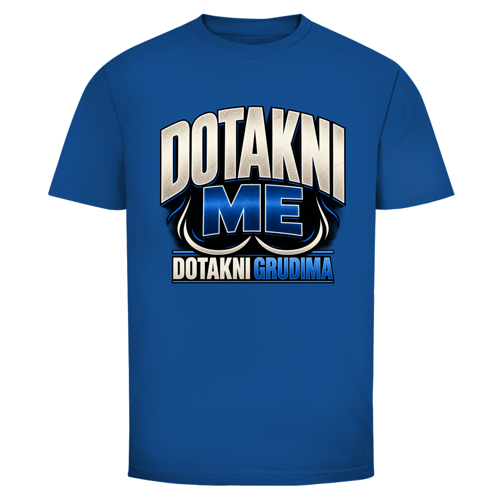 Herren T-Shirt  Mitar Mirić „Dotakni me“ - Blau design