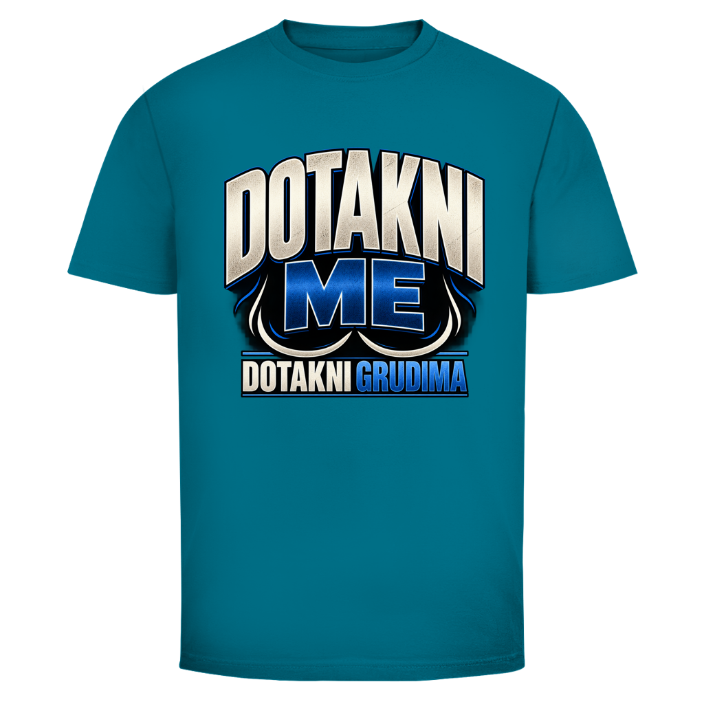 Herren T-Shirt  Mitar Mirić „Dotakni me“ - Blau design