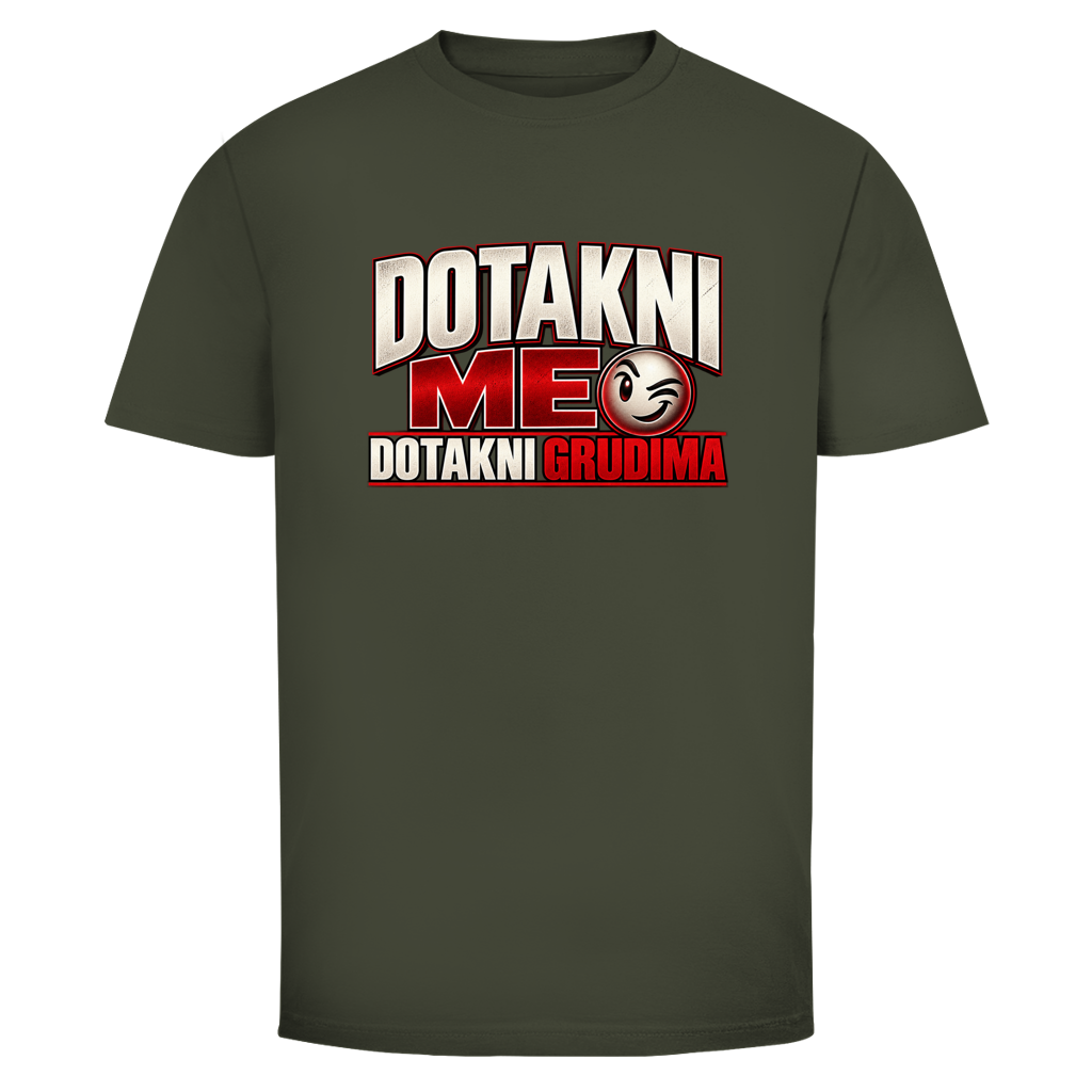 Herren T-Shirt  Mitar Mirić „Dotakni me“ | Balkan Kult Shirt Rot