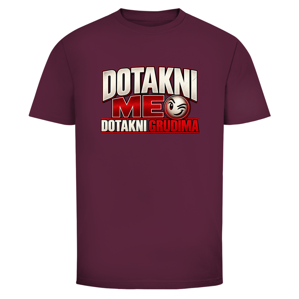 Herren T-Shirt  Mitar Mirić „Dotakni me“ | Balkan Kult Shirt Rot