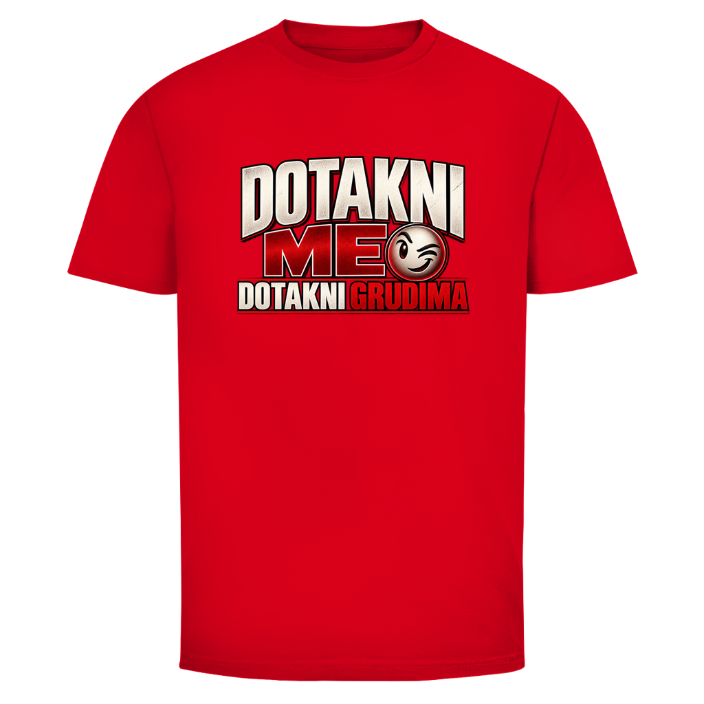 Herren T-Shirt  Mitar Mirić „Dotakni me“ | Balkan Kult Shirt Rot