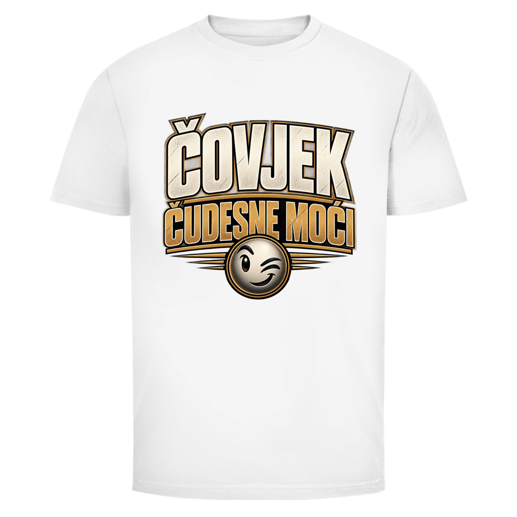 Herren T-Shirt  Mitar Mirić „Covjek cudesne moci“ | Balkan Kult Shirt Rot