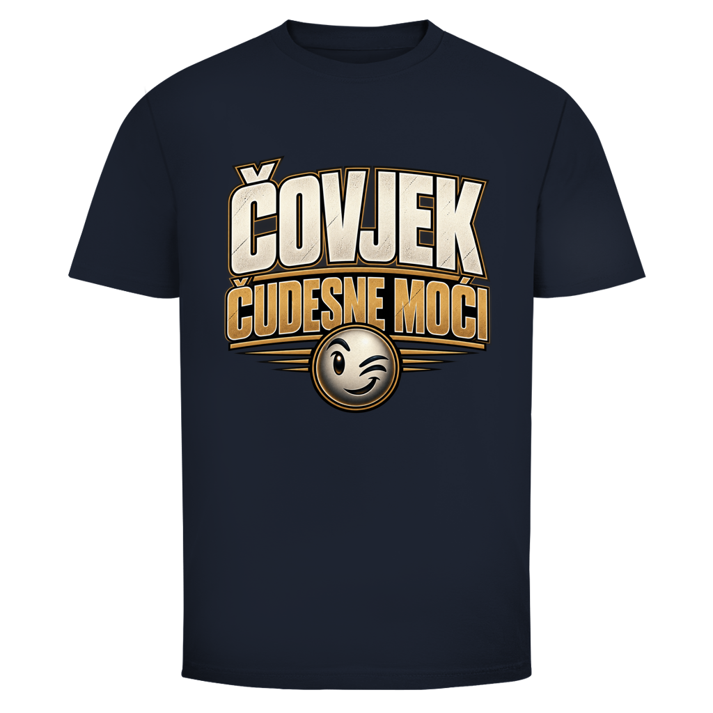 Herren T-Shirt  Mitar Mirić „Covjek cudesne moci“ | Balkan Kult Shirt Rot