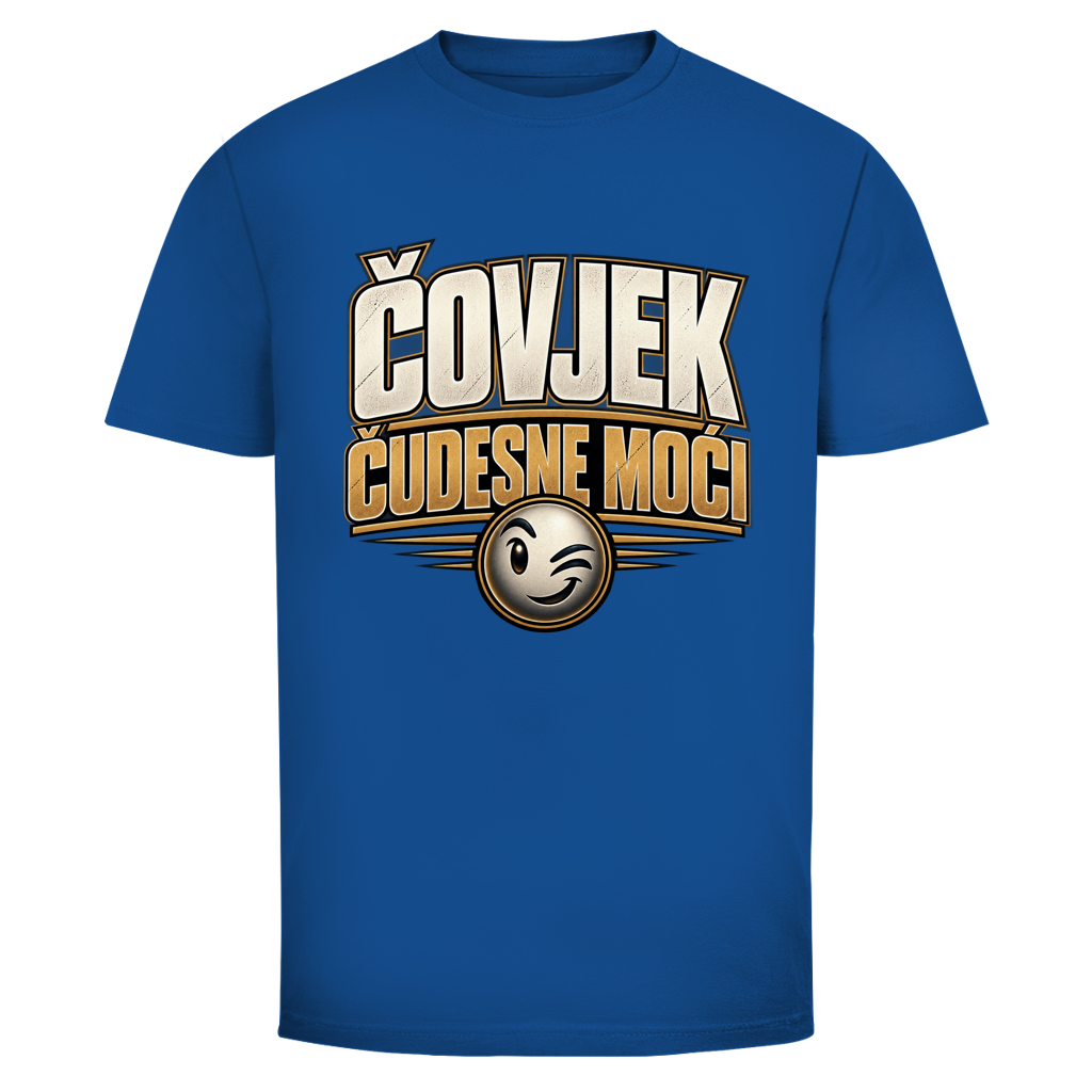Herren T-Shirt  Mitar Mirić „Covjek cudesne moci“ | Balkan Kult Shirt Rot