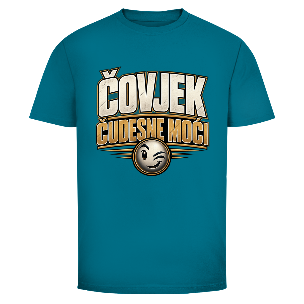 Herren T-Shirt  Mitar Mirić „Covjek cudesne moci“ | Balkan Kult Shirt Rot