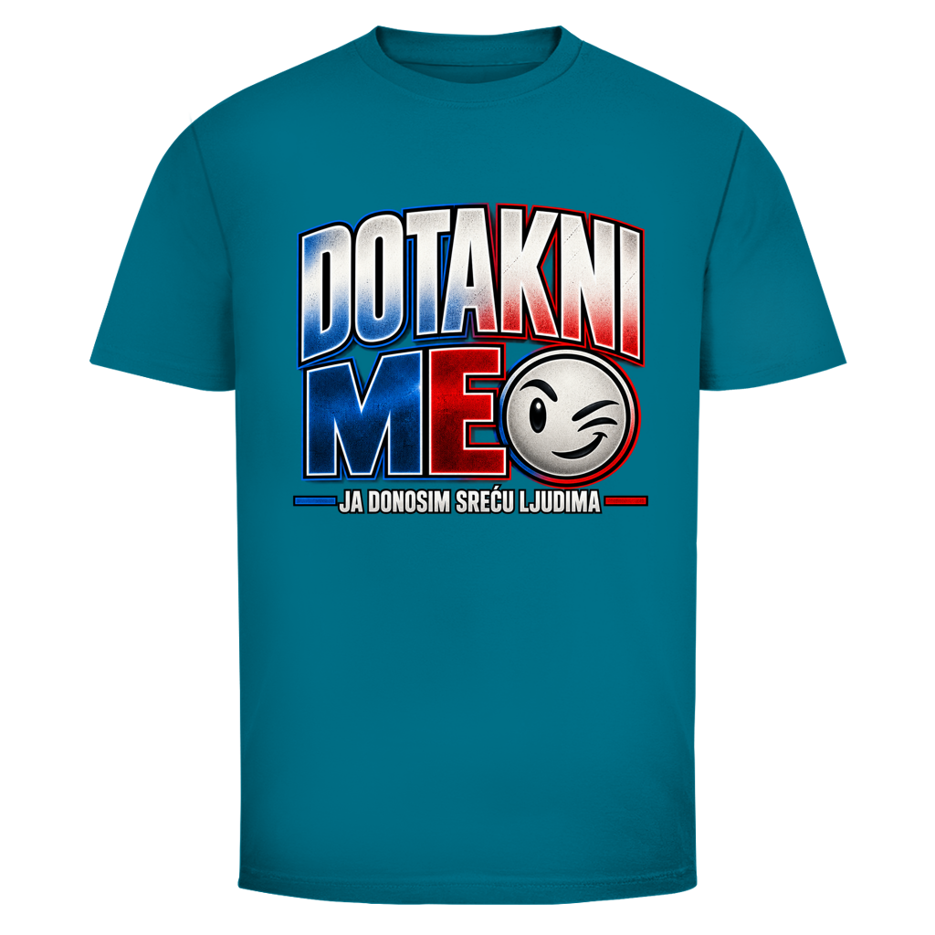 Herren T-Shirt  Mitar Mirić „Dotakni me“  Rot Blau Design | Balkan Kult Shirt Rot