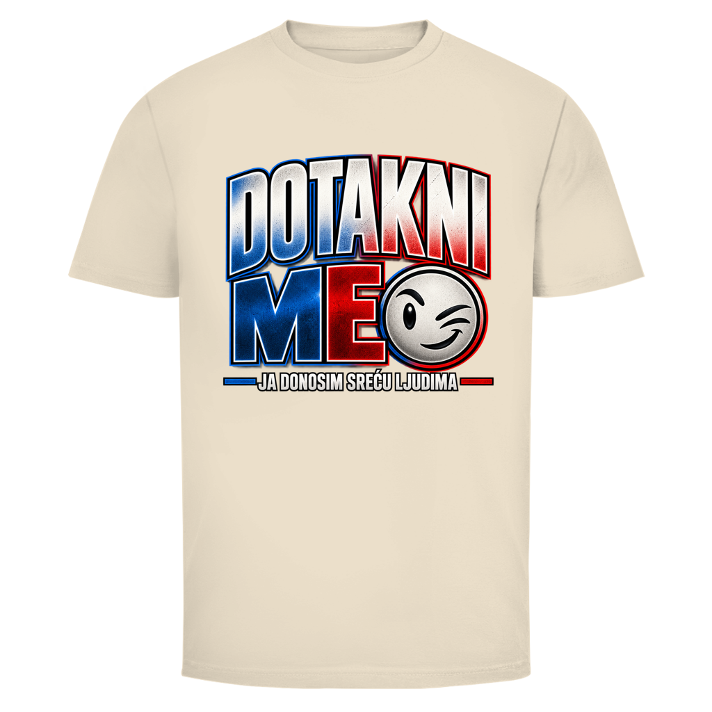 Herren T-Shirt  Mitar Mirić „Dotakni me“  Rot Blau Design | Balkan Kult Shirt Rot